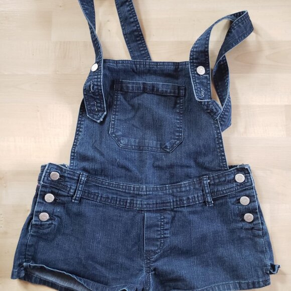 UB Jeans Bootyshakin' stretch overall shorties, super cute romper! - Picture 1 of 7